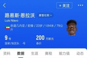 足球报:申花新援恩拉沃今晚飞抵上海,出战津门虎可能性不太大